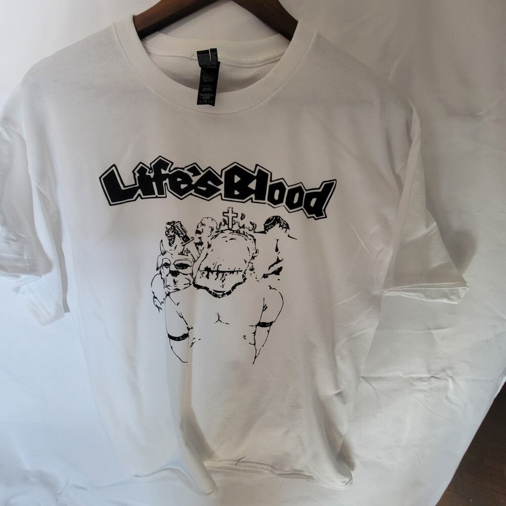 Lifesblood  band t shirt  size Large White